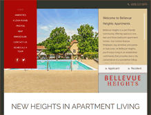 Tablet Screenshot of bellevueheightsapts.com